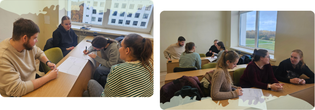 Photos taken during the 1st workshop of the Lithuanian Living Lab