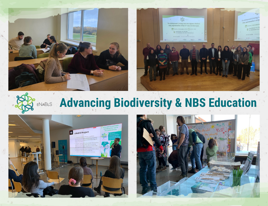 Advancing Biodiversity & NBS Education: Photo collage from various Living Lab meetings