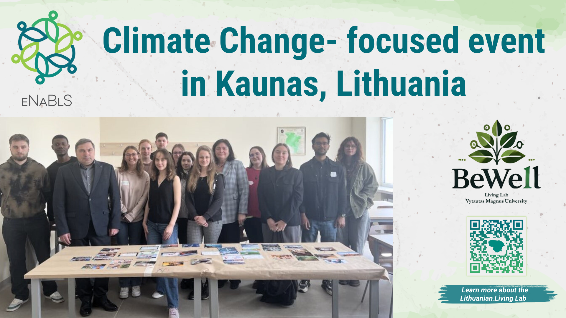 Exploring the Causes & Solutions Climate Change Lithuanian Living Lab Meeting banner