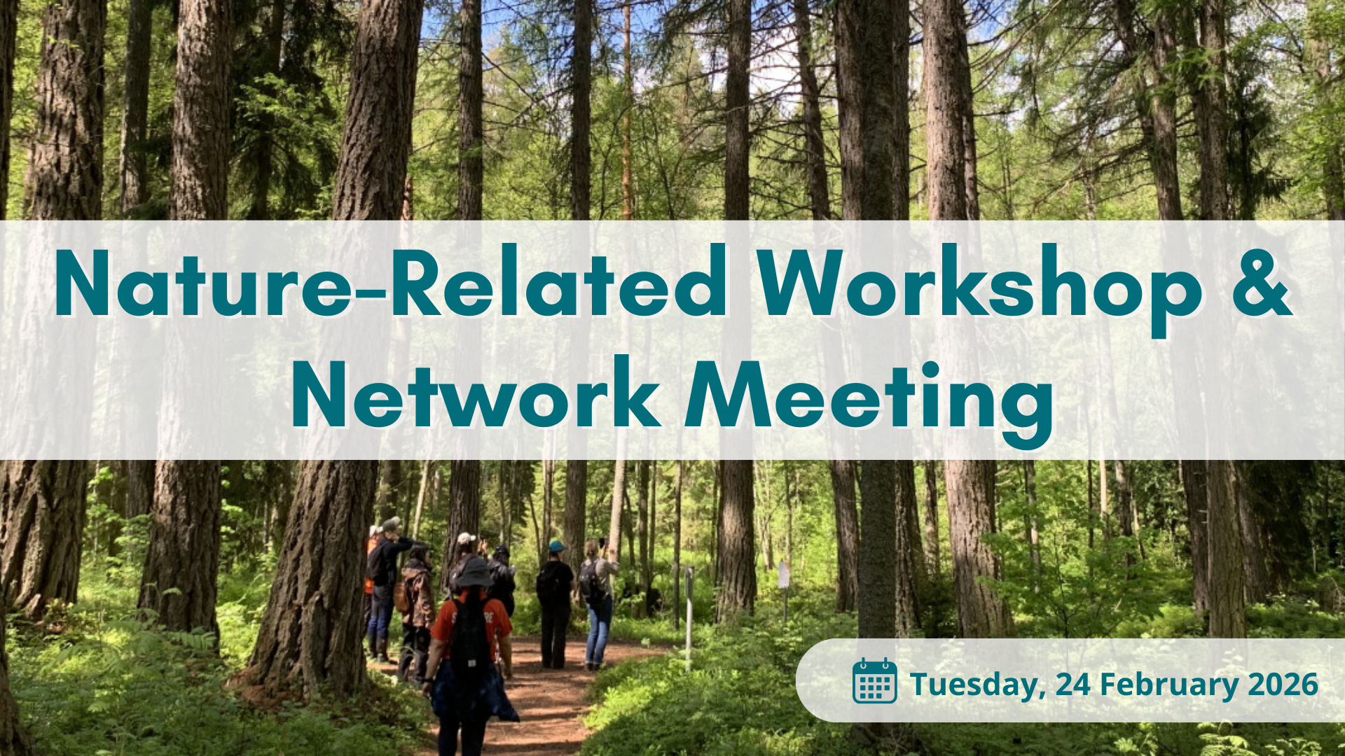Banner for eNaBlS' Nature-Related Workshop & Network Meeting