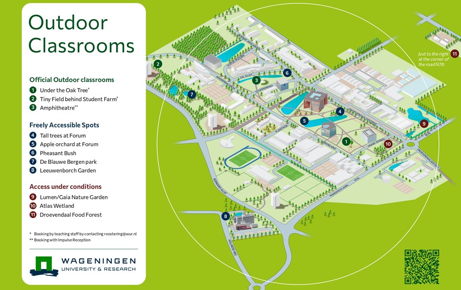 Outdoor Classrooms map
