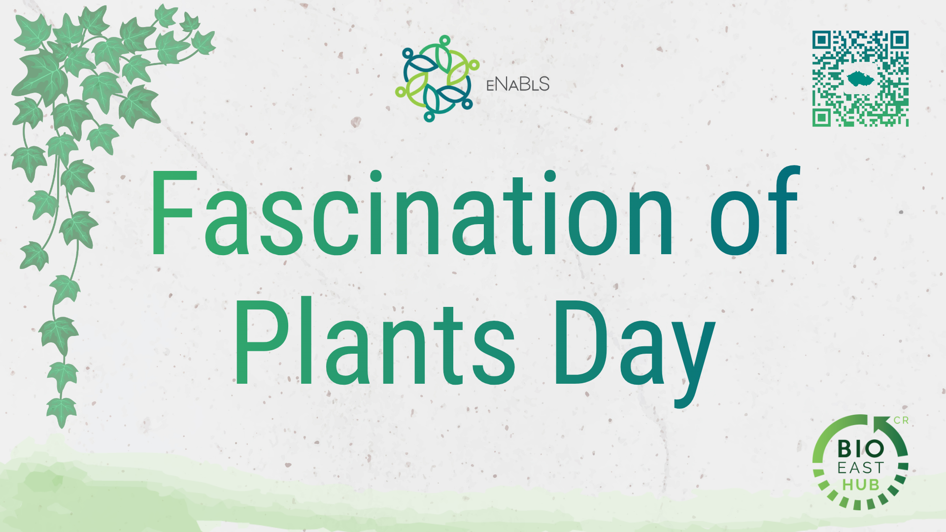 eNaBlS banner with the text: Fascination of Plants Day